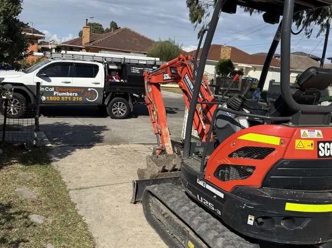 Outdoor drain pipework and drainage access, Carrum Downs