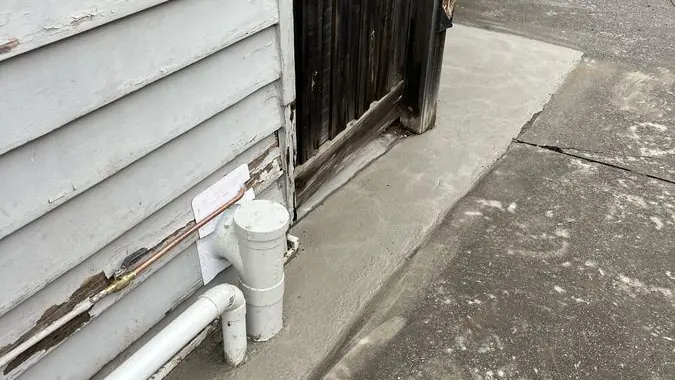 Outdoor drain pipework and drainage access, Carrum Downs